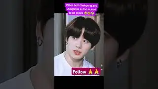 KimTaehyung and Jungkook being scared of ghosts 👻 #bts #taekooklover #scared #bts please follow