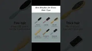 Find the Perfect Hair Brush for You ✨ | Best Brushes for Every Hair Type #HairBrush #HairCareTips