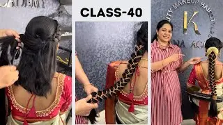 Step by step Tutorial | Thread hairstyle for short hair | Hairstyle Series | kalpana academy 