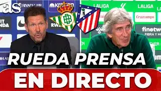 SIMEONE y PELLEGRINI en directo, RUEDA de PRENSA tras BETIS vs ATL&Eacute;TICO de MADRID | COPA DEL REY