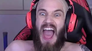 PewDiePie screaming for 5 minutes