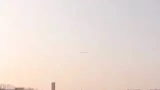 Cigar Shaped UFO Over Korosten, Ukraine.