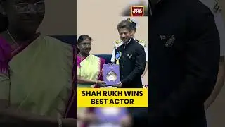 President #DroupadiMurmu Presents #ShahRukhKhan #NationalFilmAward for #Jawan | #bestactor #shorts