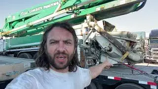 The third axel installation on RGN trailer