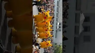 🤯 CUTENESS Overload Pikachu  Parade #japan #travel #pikachu  #festival #pokemon #tokyo #japanese