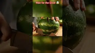 ASMR Watermelon CRUNCH 🍉🔪 Satisfying Slice Sounds (No Talking)