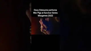 Ozzy Osbourne performs War Pigs at Survivor Series Wargames 2022