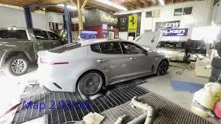 Kia Stinger Stock + JB4 Dyno Runs (Map 0,2,3; no bolt-ons)