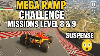 🎯 😱 IMPOSSIBLE DOUBLE RAMP JUMP! | LEVEL 8 & 9 INSANE STUNTS! | CRAZY FAILS & WINS 🚀