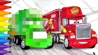 Chick Hicks' Hauler vs Mark Hauler in CARS 3 Behind The Scene. Drawing Coloring Pages | Tim Tim TV