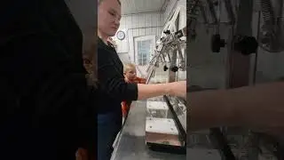 Testing, wine equipment. First time trying wine bottler.