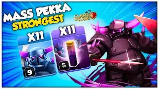 Easy and Strongest Th12 Mass Pekka Smash with Bat Spell Attack Strategy | Clash of Clans