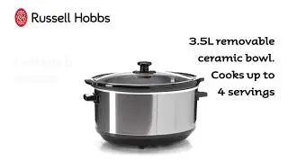 RUSSELL HOBBS - SLOW COOKER - 3.5 LITRE - STAINLESS STEEL - 4443BSS