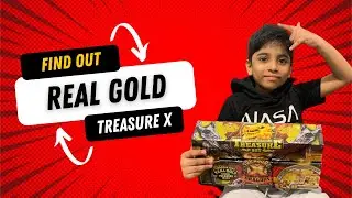 Treasure X Big Treasure Chest with Real Gold Dipped Inside!!