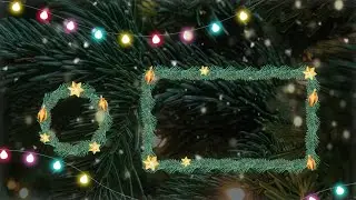 Christmas Free endscreen/outro template #6