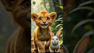 Lion And Rabbit's Heartwarming Rescue Story #animalrescue #cuteanimals #animalstory