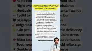 16 Strange Body Symptoms You Shouldn&rsquo;t Ignore