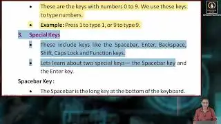 Ch 4  | Vidyasagar | Computer | Class 1 | The Keyboard  | For children