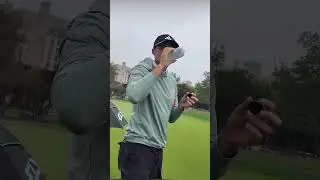 Levels to this Game: Ludvig &Aring;berg's Unique Technique to Confirm Accurate Green Reading  #golfhacks