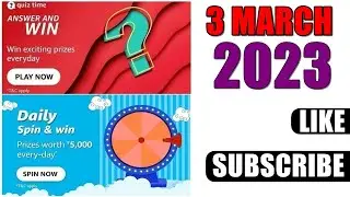 Amazon Quiz Answers Today | Amazon Quiz Today | 3 March 2023
