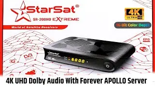 StarSat SR 200 HD Extreme 4k UHD GM Screen 16 BIT Supported With Forever APOLLO Server के साथ