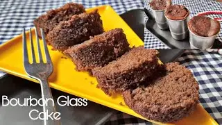Chocolate Glass Cake with Bourbon in Kadhai | Only 3 ingredients Chocolate Cake without egg & oven