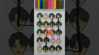 K-POP SAJA BOYS Demon Hunter connect line 👹 | Paper Craft Art #papercraft #kpopdemonhunter#genius