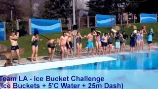 Team LA from Launceston Aquatic completeing the Ice Bucket Challenge