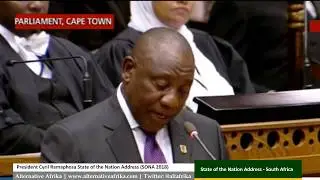 President Cyril Ramaphosa South Africa State of the Nation Address (SONA 2018)
