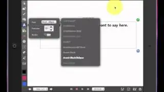 Explain Everything App Tutorial: Adding text- font, size, color