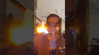 How I make fancy goblets from recycled wine bottles #glassblowing #recycle #upcycle