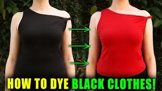 HOW TO DYE BLACK CLOTHES A DIFFERENT COLOR WITHOUT BLEACH || Lucykiins