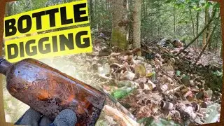 2026 Bottle Digging In Jeff's Vintage Liquor Bottle Dump ! Booze & Mix ~ Sodas, Spirits, Medicines ©
