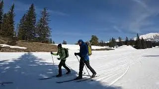 ski de randonnée nordique sur les Hauts Plateaux du Vercors