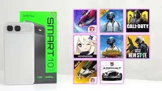 Infinix Smart 10 Plus 8+ Games Test - PUBG/Free Fire/New State/Genshin/Asphalt/Call of Duty 