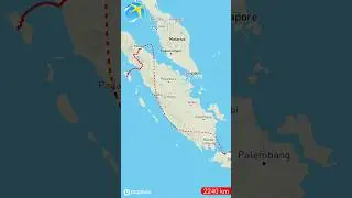 Jakarta - Lahomi (Kab. Nias Barat) #trending #travel #touring #maps #shorts