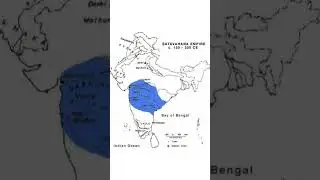 Satavahana empire in map of India