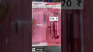 MINISO Cheap Stationery || Cheap MINISO Stuff Under  200 || Cute Miniso Stuff Under 150 #sasta