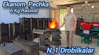 UZBda Yangi Ixtiro Ekanom Pechka 6Kg Ko'mirga Bo'ron N_1 Drobilkalari 6-Sentyabr, 2025