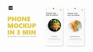 How to Design Phone Mockup in adobe XD 2020 |  Adobe Xd Tutorial