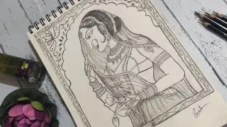 Bani-Thani Pencil Sketch