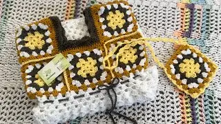 Crochet granny square frock tutorial | how to crochet 6 year girl frock | Urdu language 