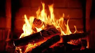Cozy Fireplace 4K (1 Hour Loop) 🔥Crackling Fire Sounds for Sleep, Study & Relaxation | ASMR Ambience