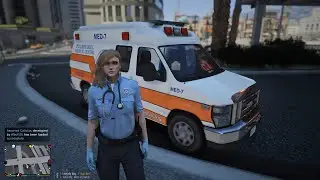 Gta 5 LSPDFR Playing As a PillBox Hill Female Paramedic First Responder - EMS Mods