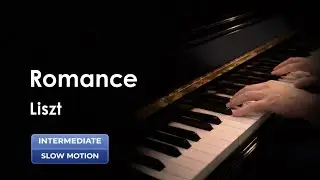 F. Liszt: Romance E Minor, Slow Motion Piano Tutorial