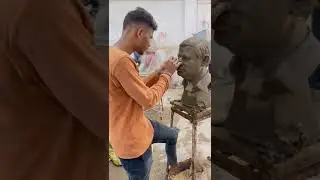 #Sculpture portrait study work#Art#s#Sanjay Das#