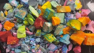 Dyed Gym Chalk Chunk&rsquo;s leftover
