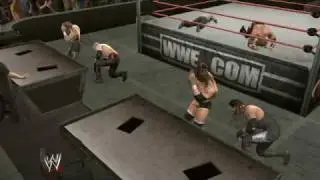 Glitch/Bug: SmackDown vs RAW 2010 Tennis Table with HBK Part 1