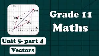 Grade 11 Math's Unit 5 Vectors-part 4   | New curriculum