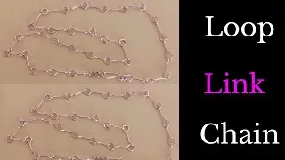DIY Easy Simple Wire Bar Link Necklace Chain | How to Make a Wire Chain Link Necklace Bracelet P:1